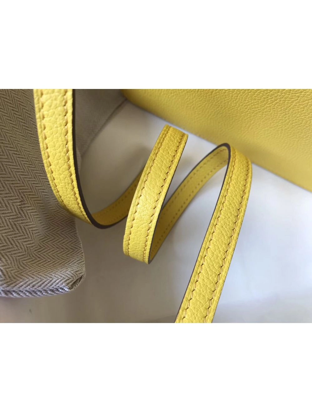 Hermes Mini Sac Roulis 18cm Bag In Yellow Evercolor Calfskin