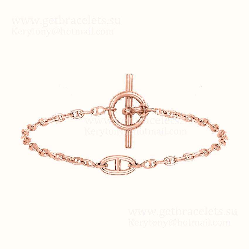 Hermes New Farandole Bracelet White Gold Pink Gold Economy Fake