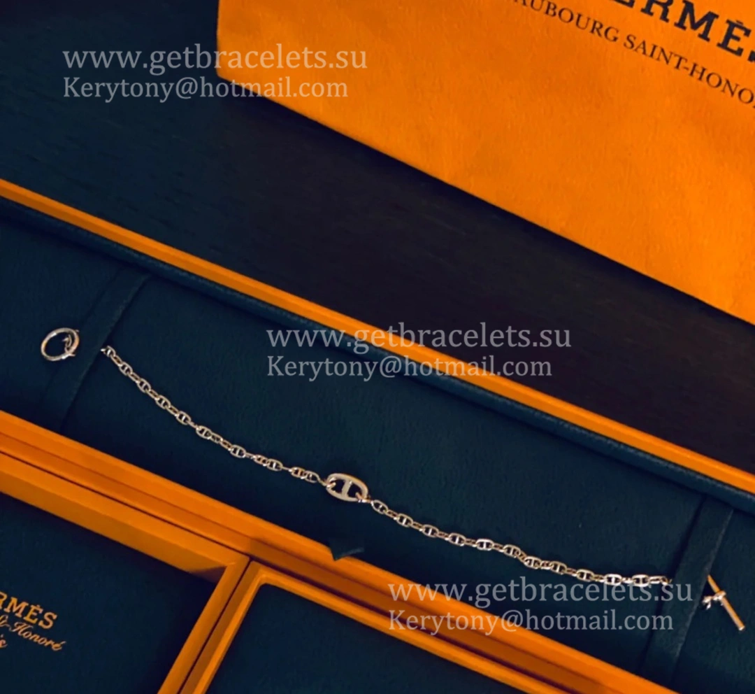 Hermes New Farandole Bracelet White Gold Pink Gold Economy Fake