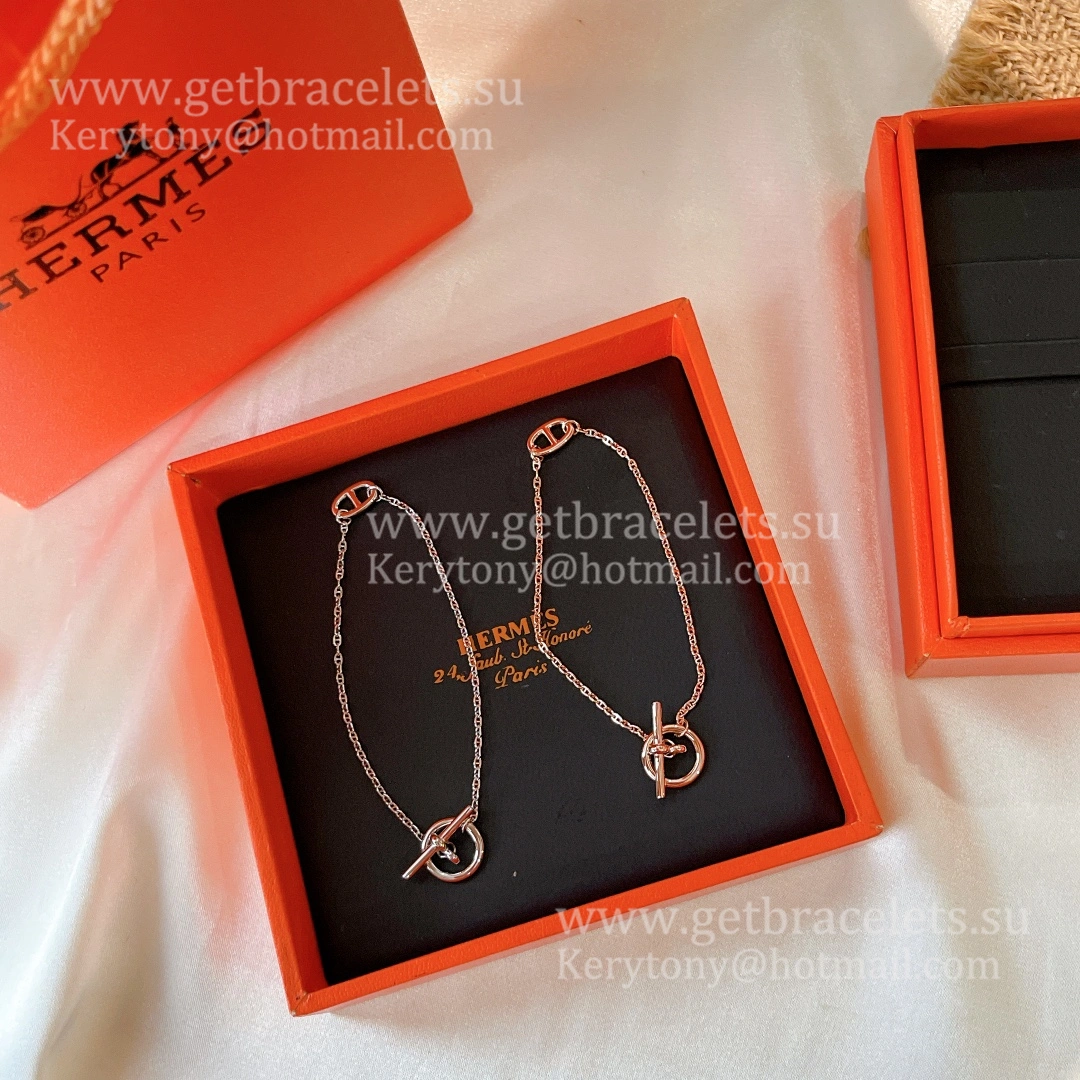 Hermes New Farandole Bracelet White Gold Pink Gold Economy Fake