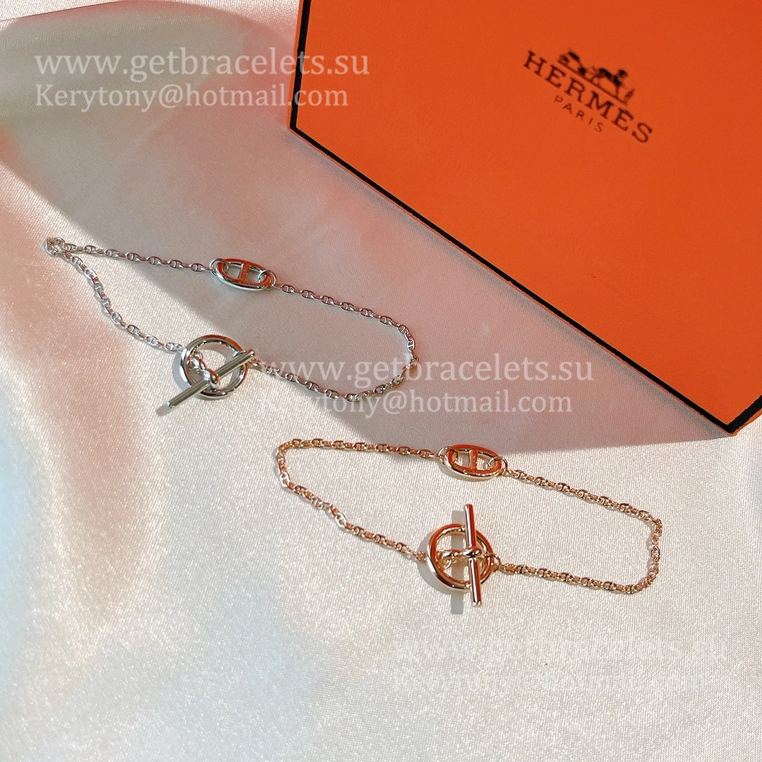 Hermes New Farandole Bracelet White Gold Pink Gold Economy Fake