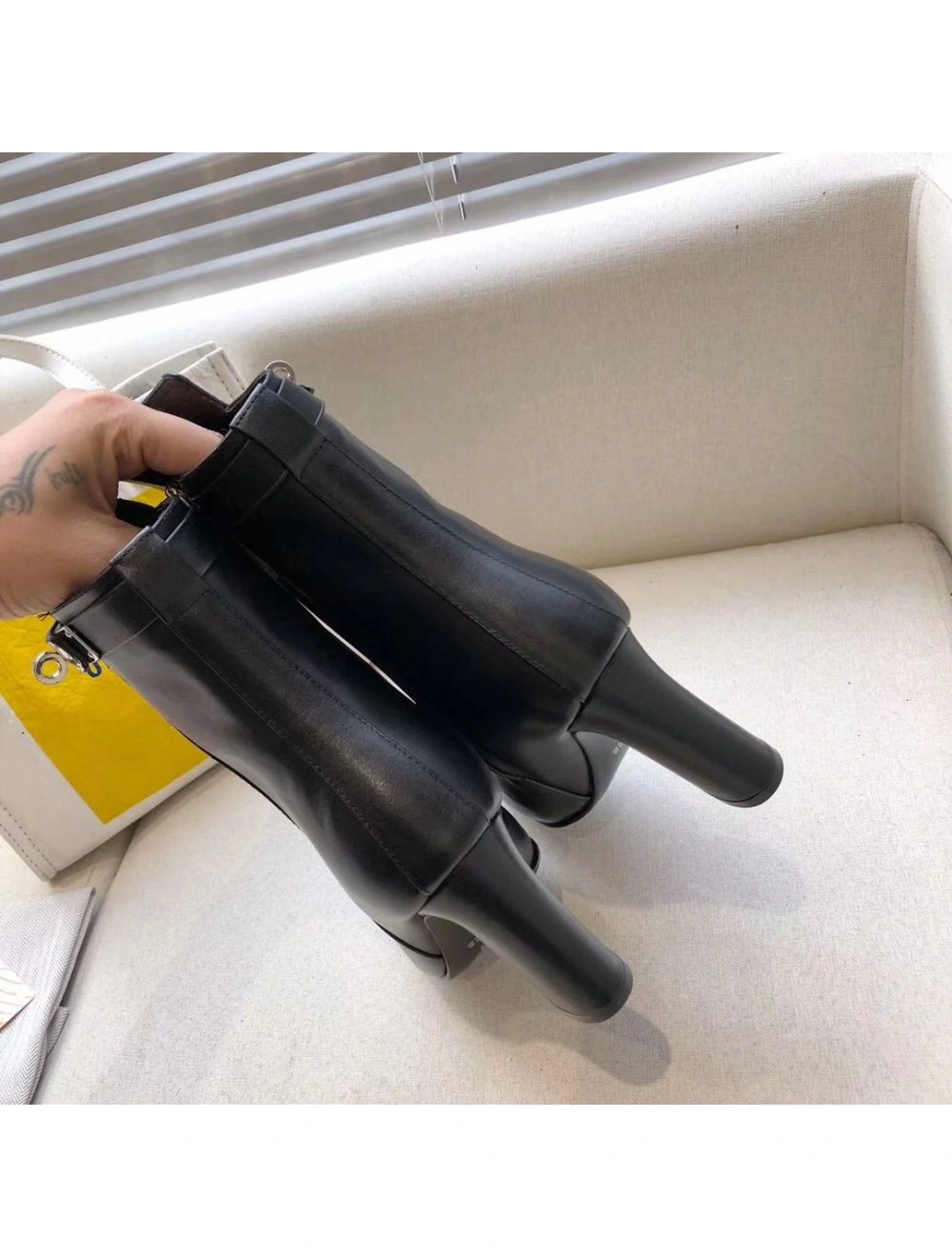 Hermes Noir Joueuse Ankle Boots