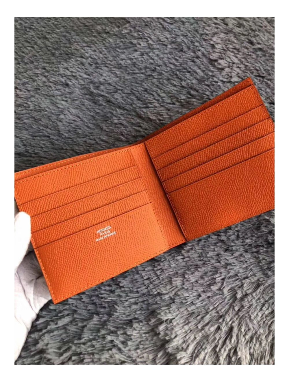 Hermes Orange MC2 Copernic Compact Wallet