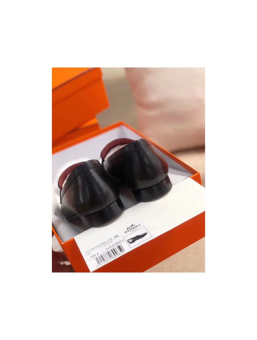 Hermes Paris Loafers In Black Goatskin