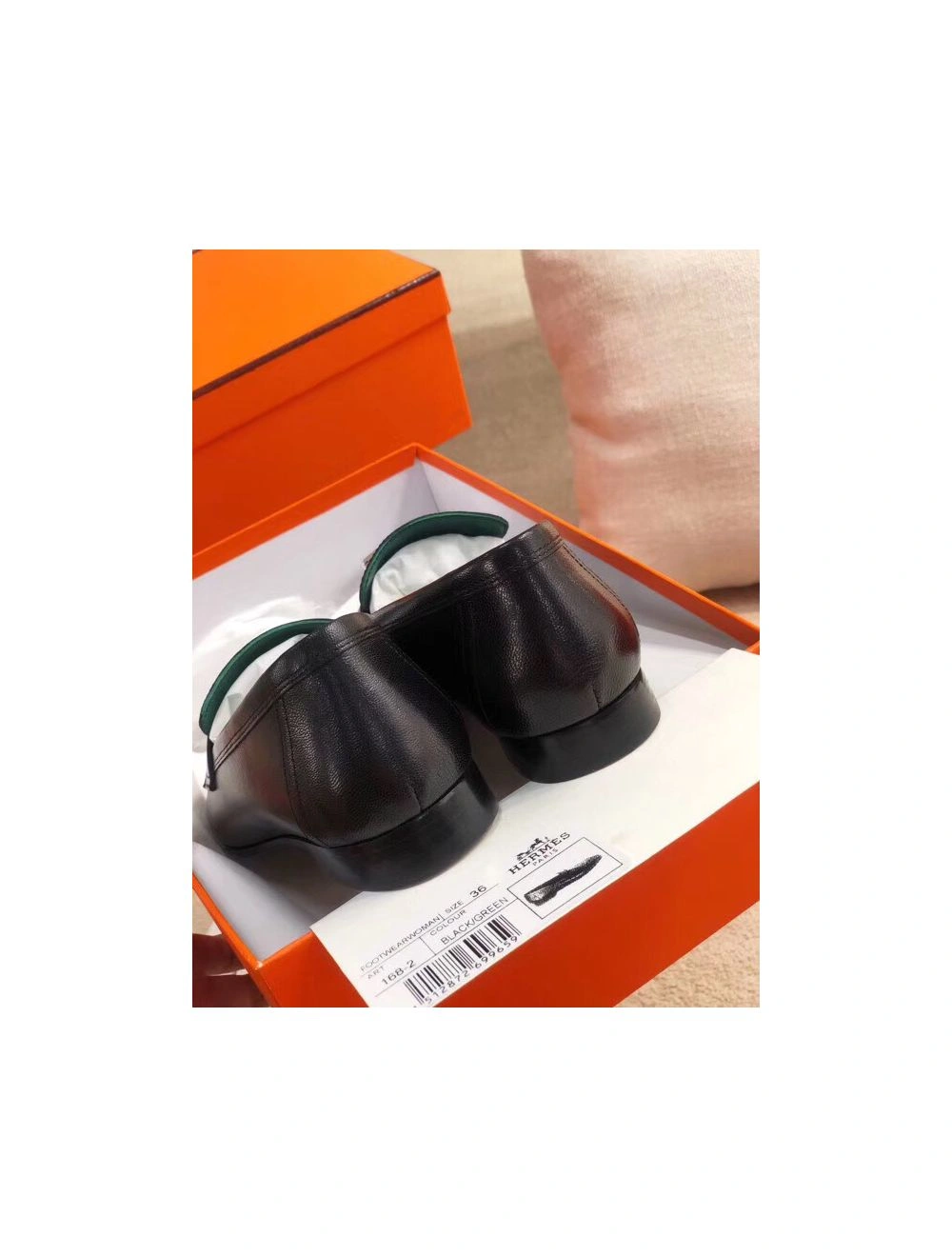 Hermes Paris Loafers In Noir Goatskin