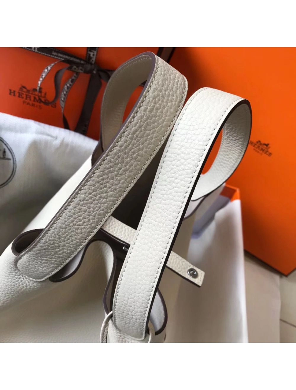 Hermes Picotin Lock 18 Bag In Beton Clemence Leather