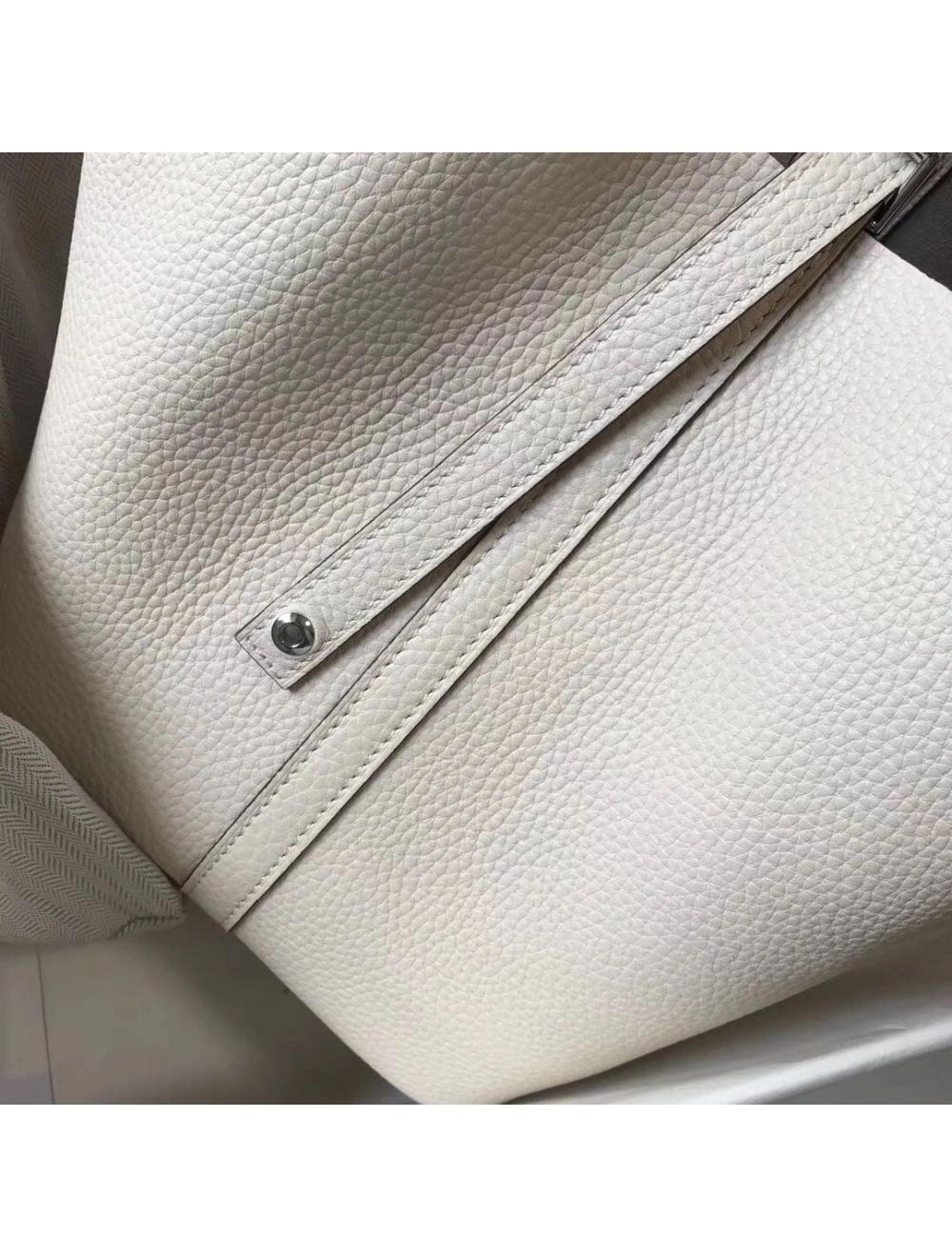 Hermes Picotin Lock 18 Bag In Beton Clemence Leather