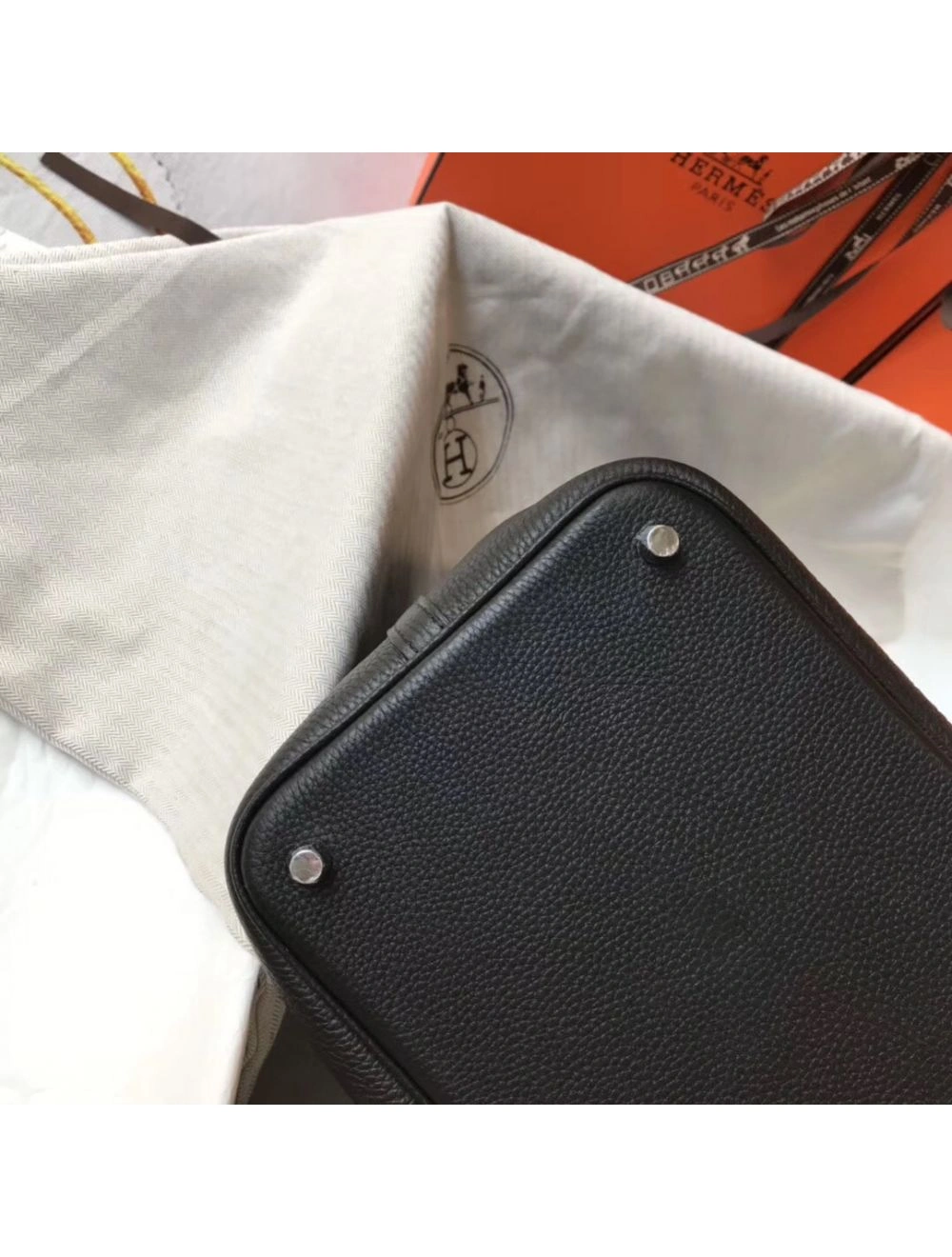 Hermes Picotin Lock 18 Bag In Black Clemence Leather