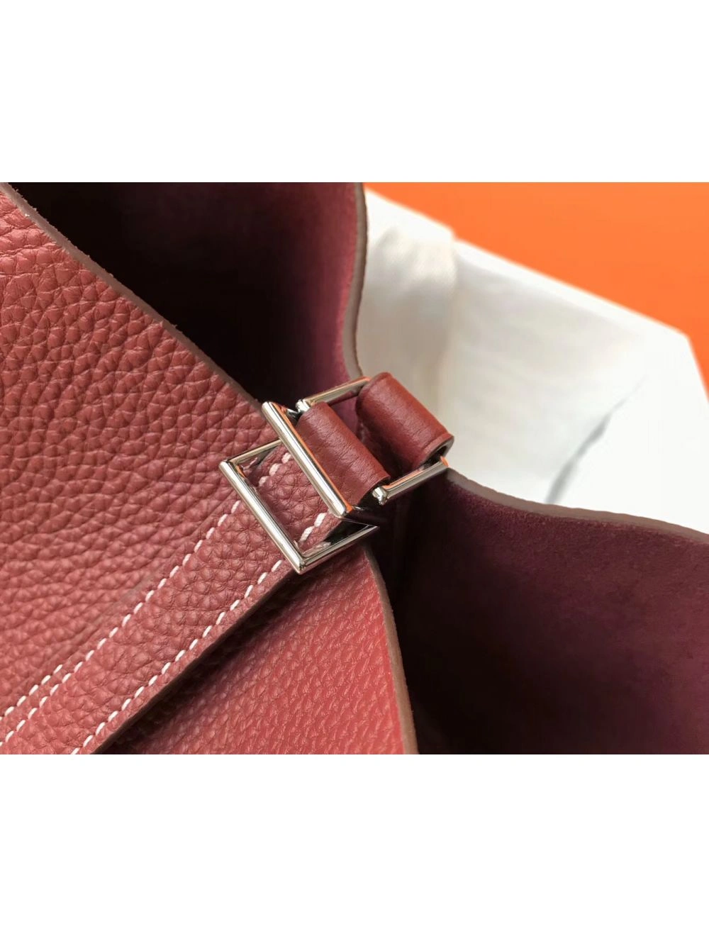 Hermes Picotin Lock 18 Bag In Bordeaux Clemence Leather