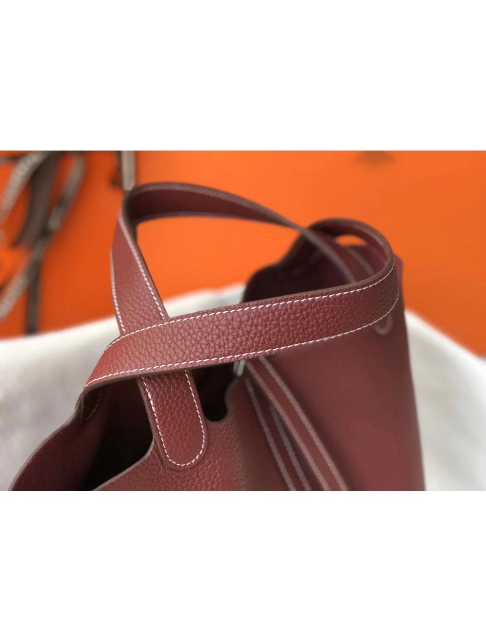 Hermes Picotin Lock 18 Bag In Bordeaux Clemence Leather