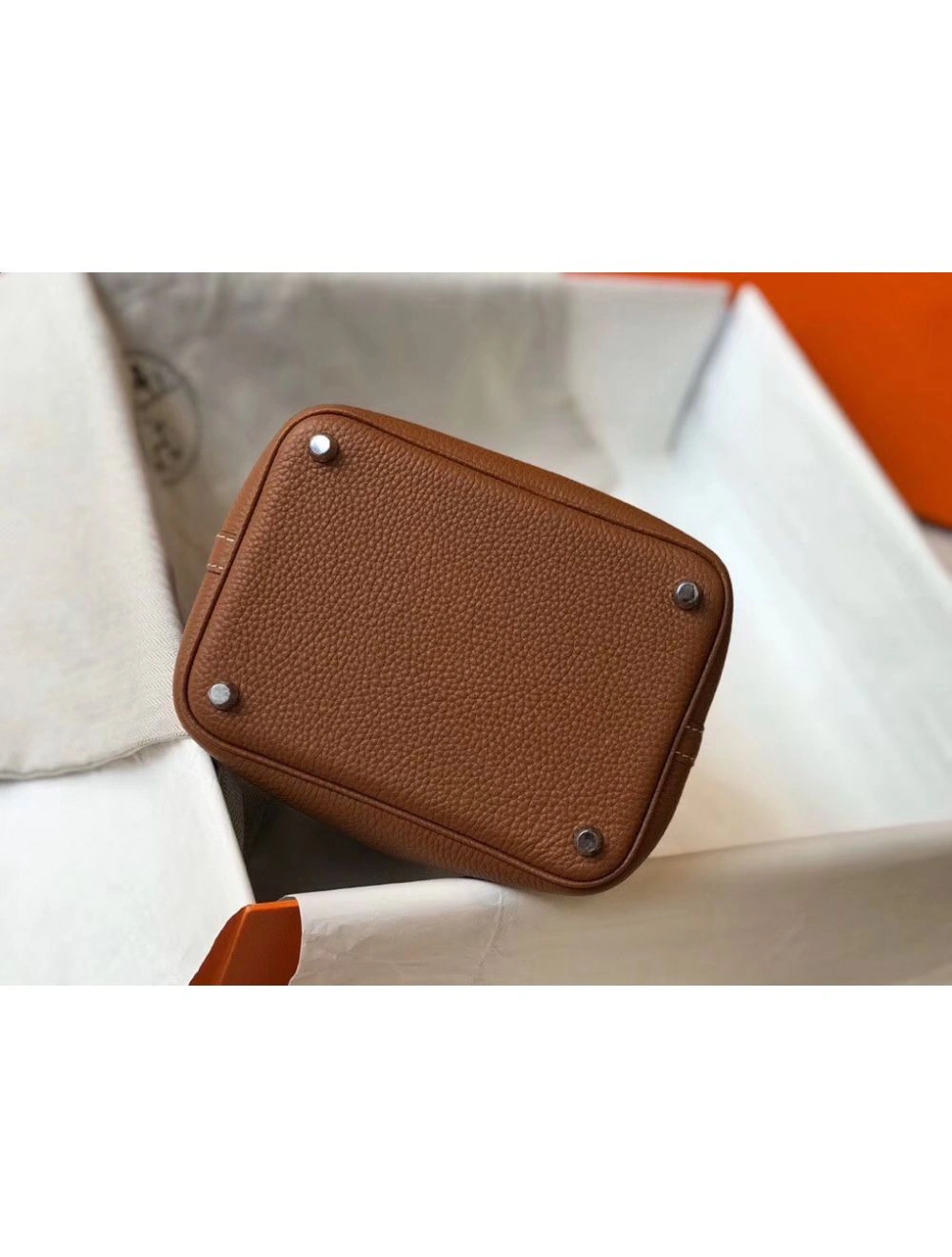 Hermes Picotin Lock 18 Bag In Gold Clemence Leather