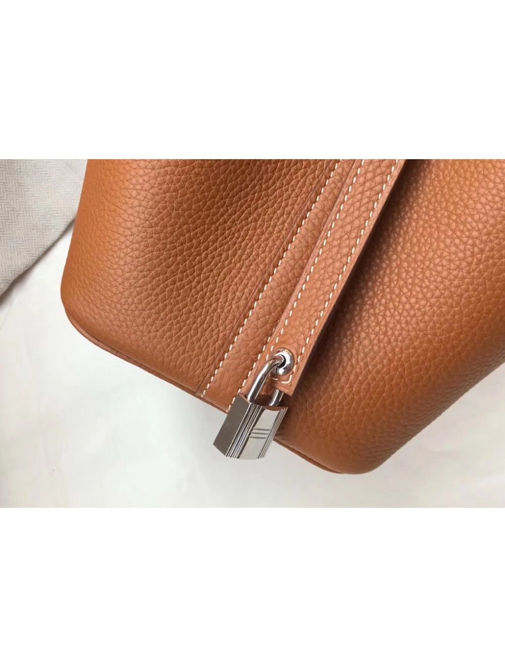 Hermes Picotin Lock 18 Bag In Gold Clemence Leather