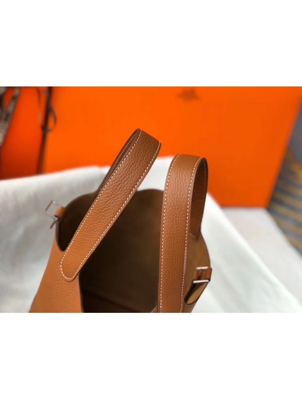 Hermes Picotin Lock 18 Bag In Gold Clemence Leather