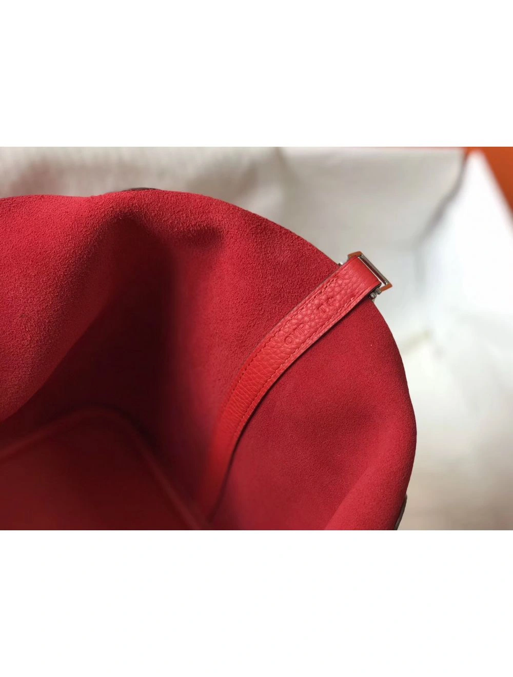 Hermes Picotin Lock 18 Bag In Red Clemence Leather