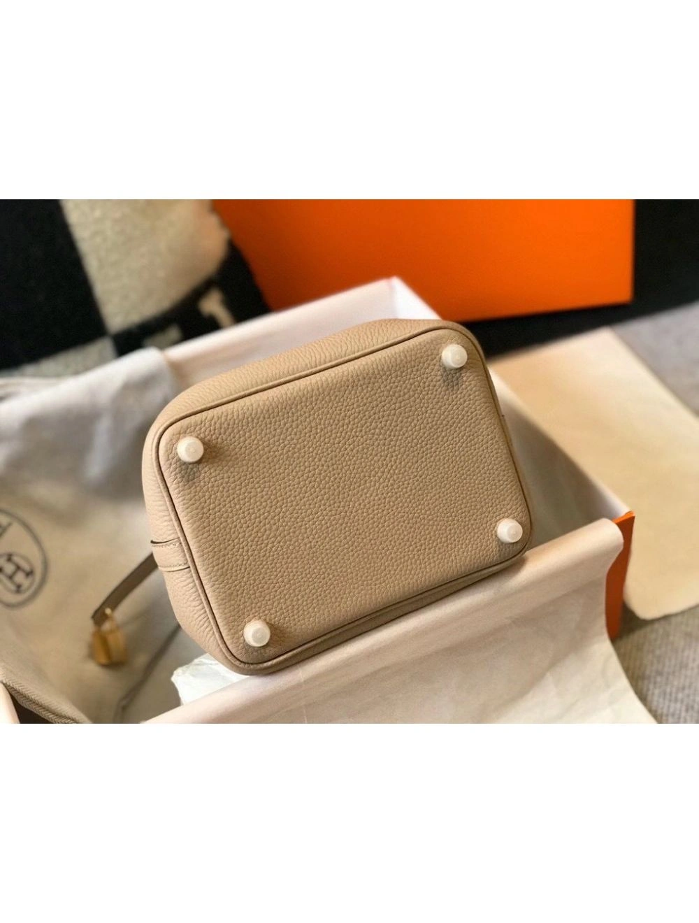 Hermes Picotin Lock 18 Bag In Trench Clemence Leather