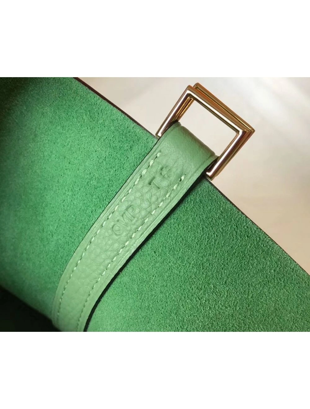 Hermes Picotin Lock 18 Bag In Vert Criquet Clemence Leather