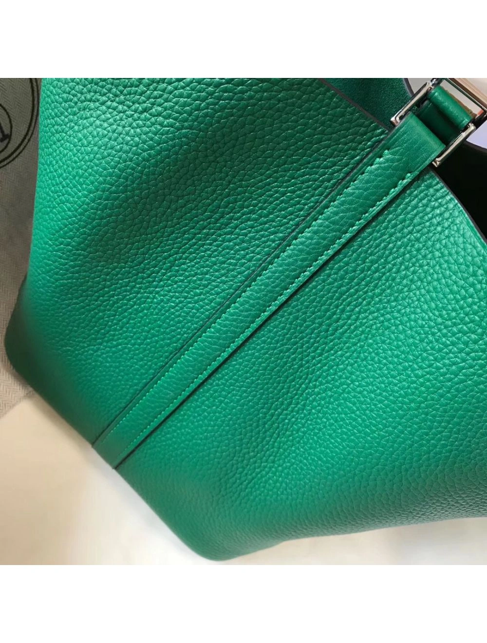 Hermes Picotin Lock 18 Bag In Vert Vertigo Clemence Leather