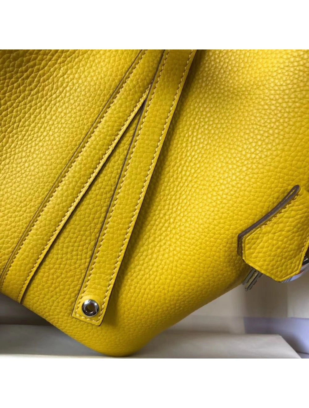 Hermes Picotin Lock 18 Bag In Yellow Clemence Leather