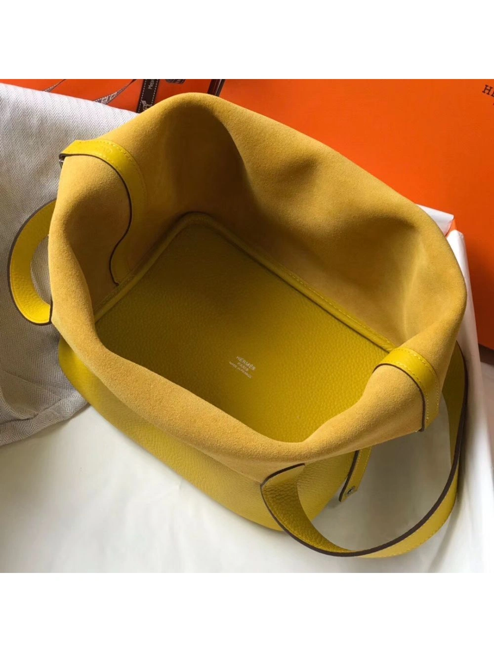 Hermes Picotin Lock 18 Bag In Yellow Clemence Leather