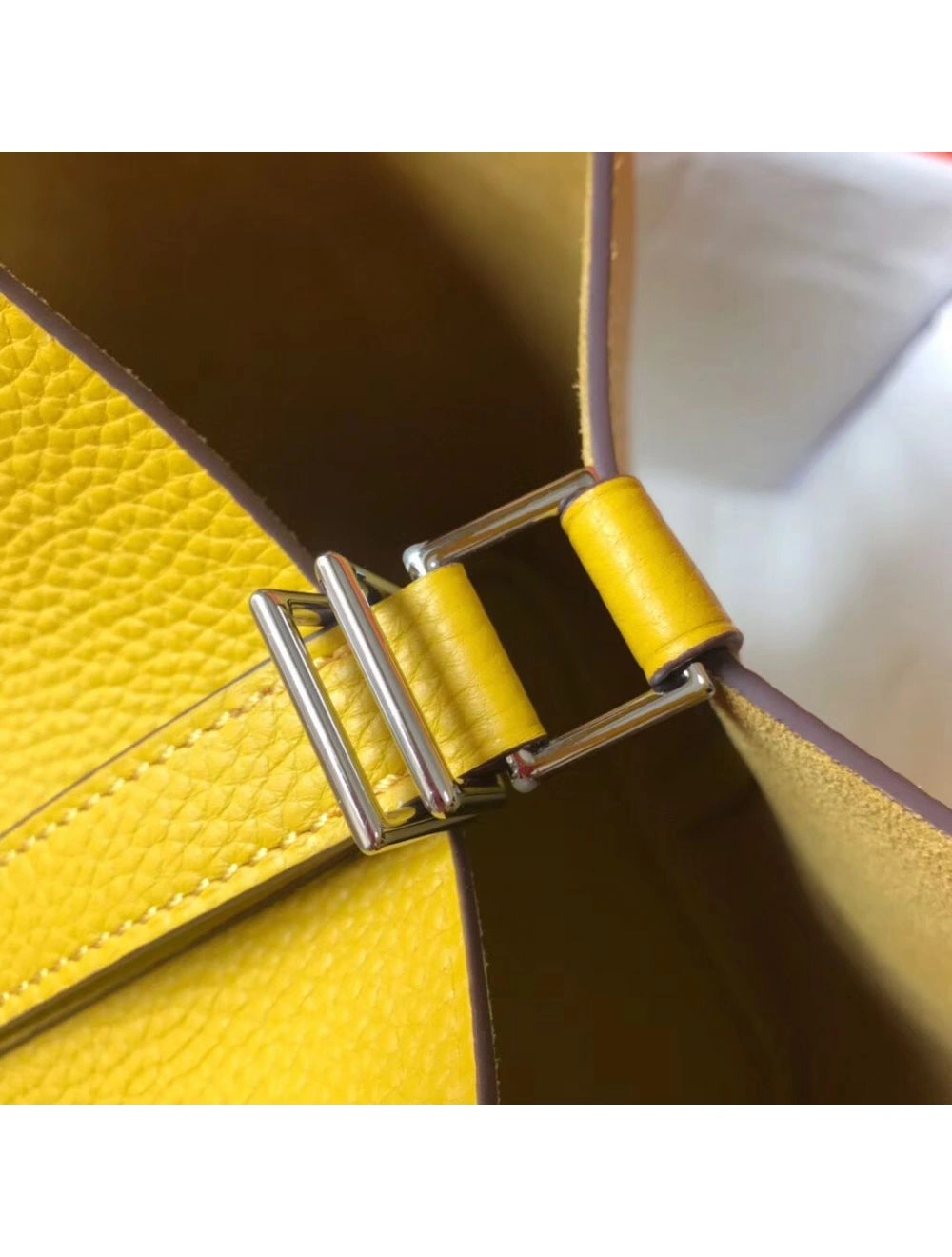 Hermes Picotin Lock 18 Bag In Yellow Clemence Leather