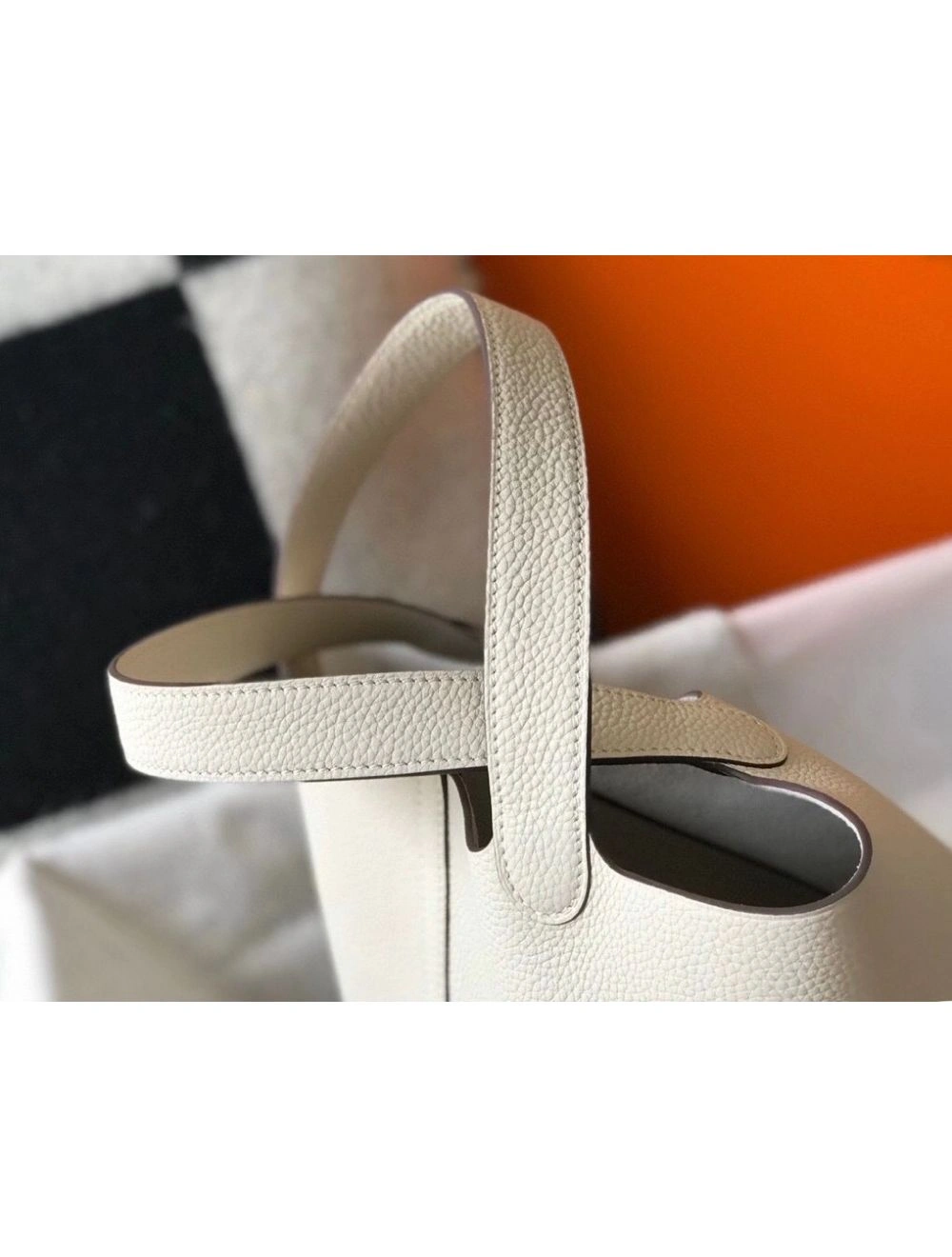 Hermes Picotin Lock 22 Bag In Beton Clemence Leather