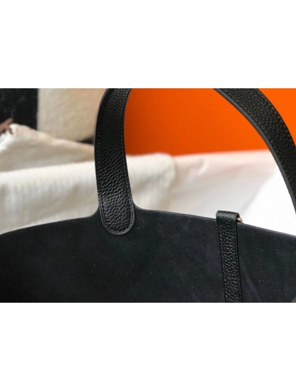 Hermes Picotin Lock 22 Bag In Black Clemence Leather