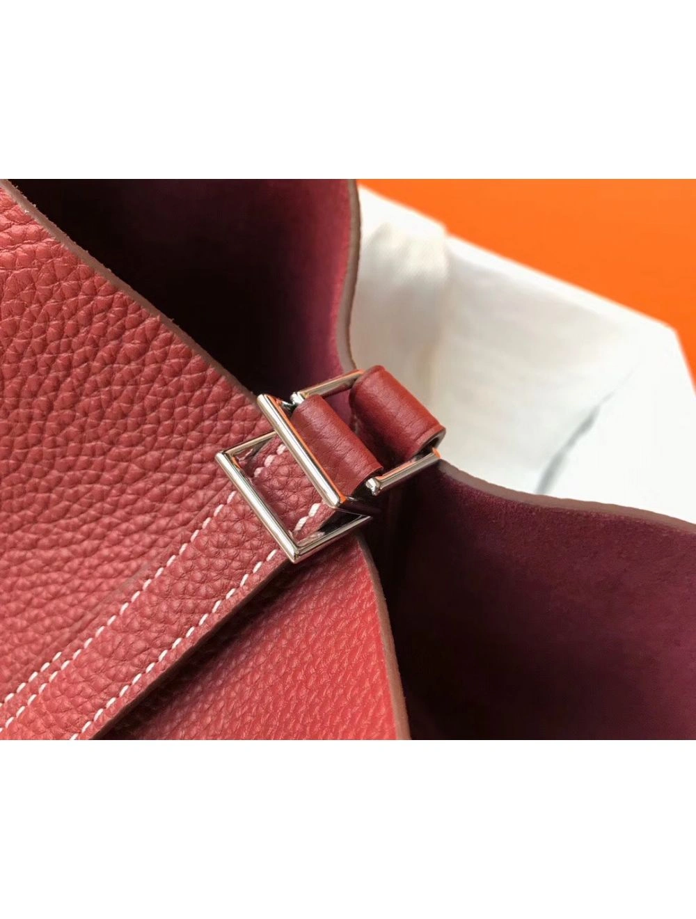 Hermes Picotin Lock 22 Bag In Bordeaux Clemence Leather