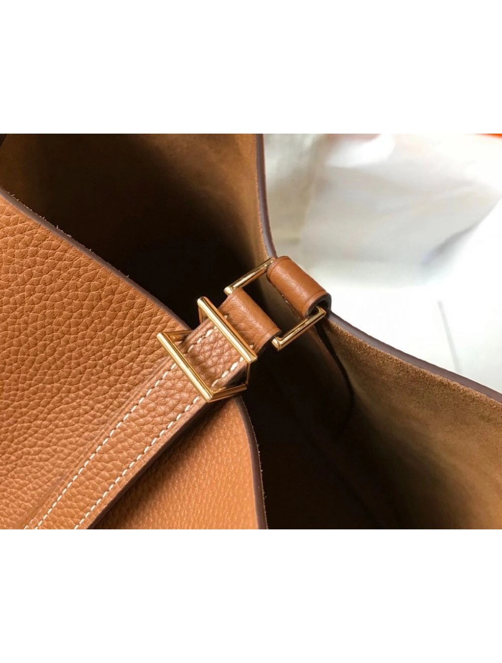 Hermes Picotin Lock 22 Bag In Gold Clemence Leather