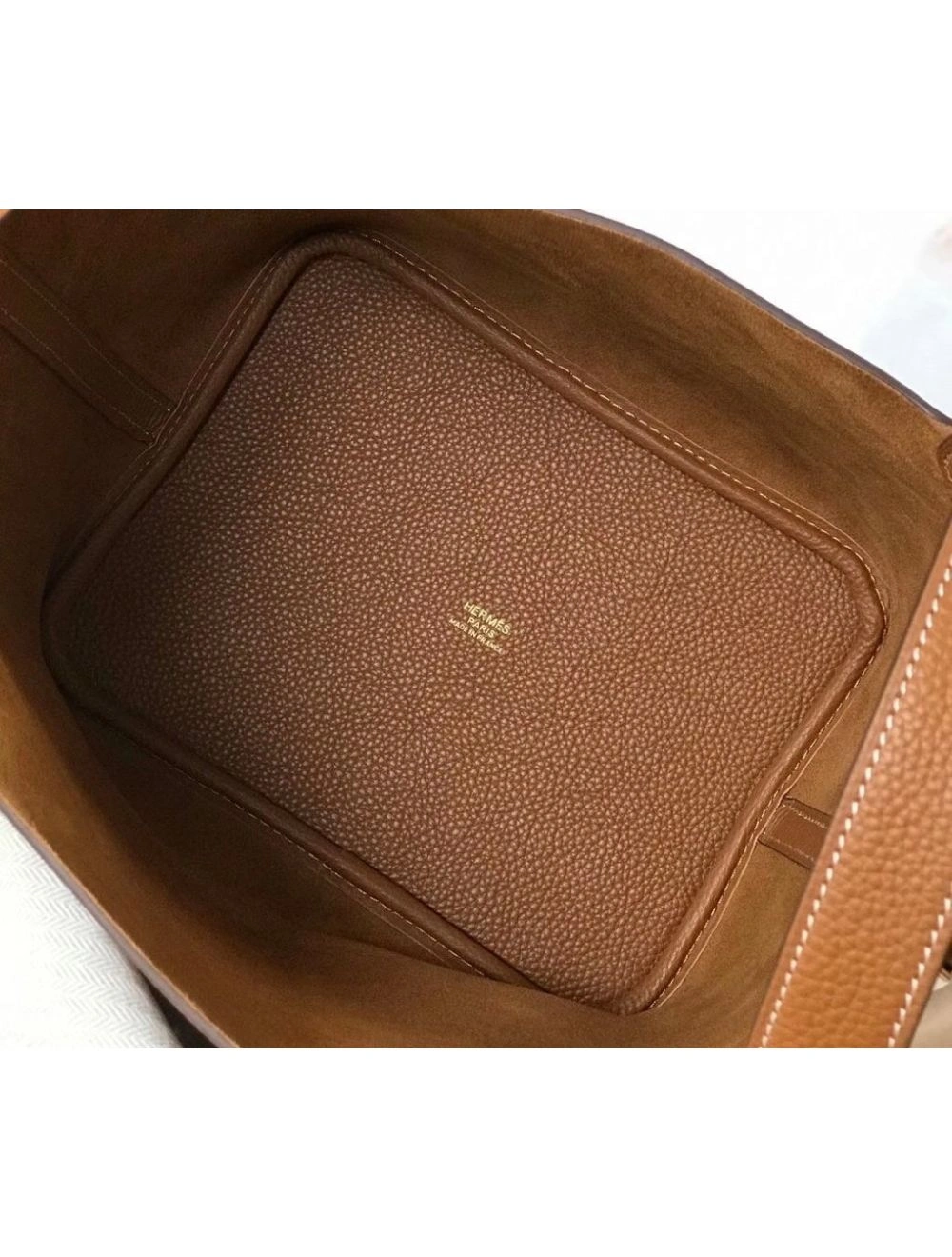 Hermes Picotin Lock 22 Bag In Gold Clemence Leather