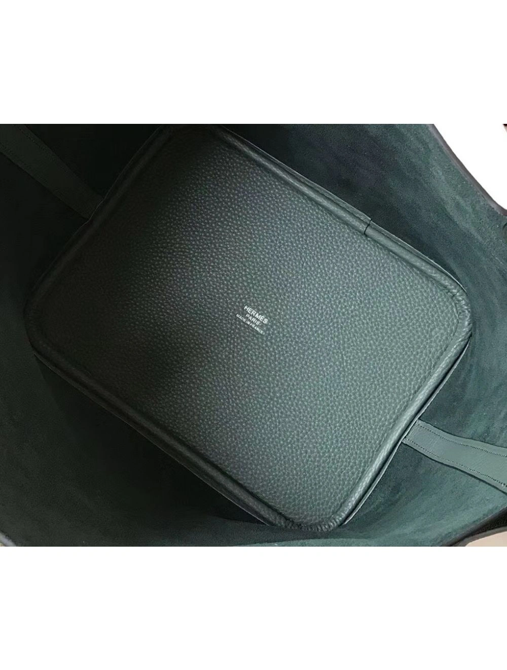 Hermes Picotin Lock 22 Bag In Vert Amande Clemence Leather