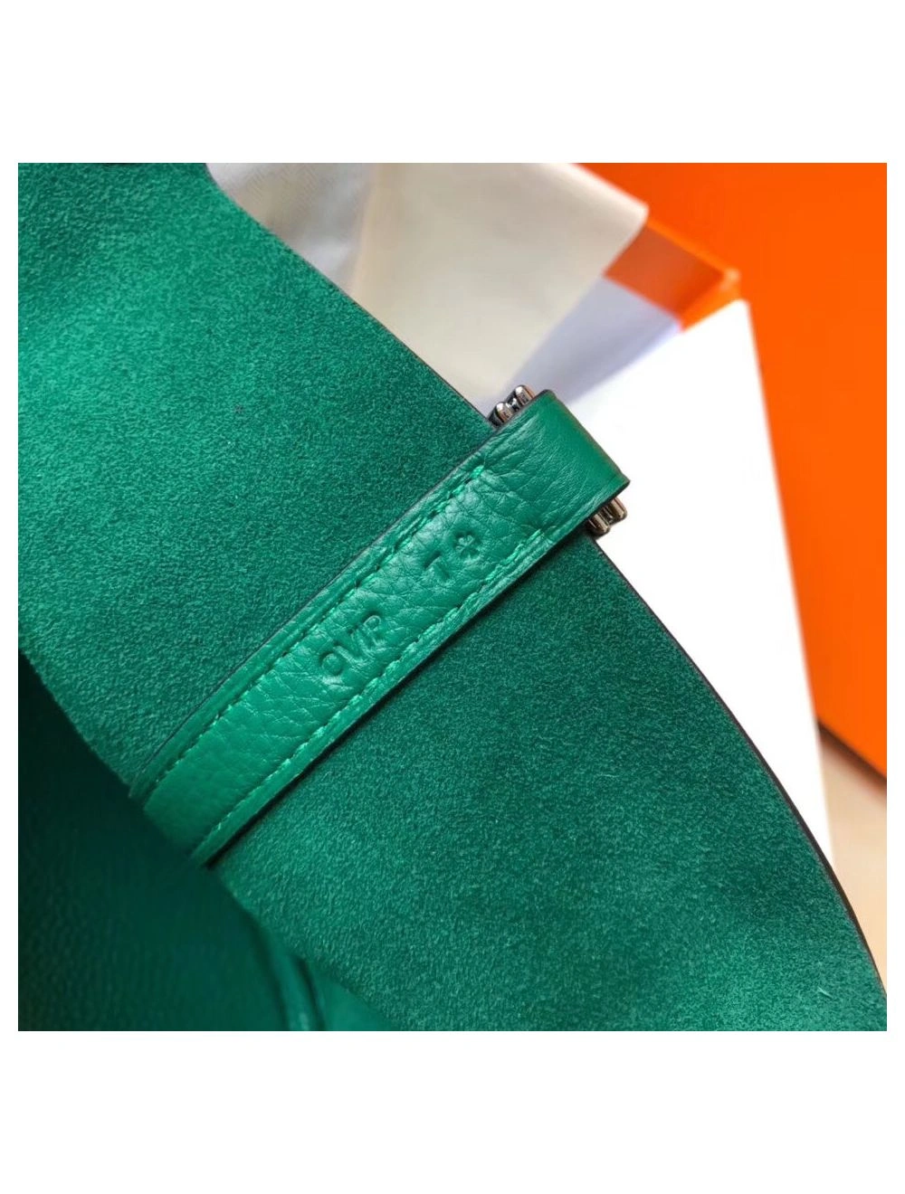 Hermes Picotin Lock 22 Bag In Vert Vertigo Clemence Leather