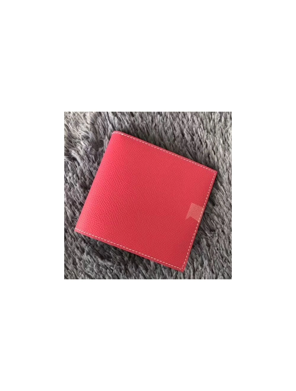 Hermes Rose Red MC2 Copernic Compact Wallet