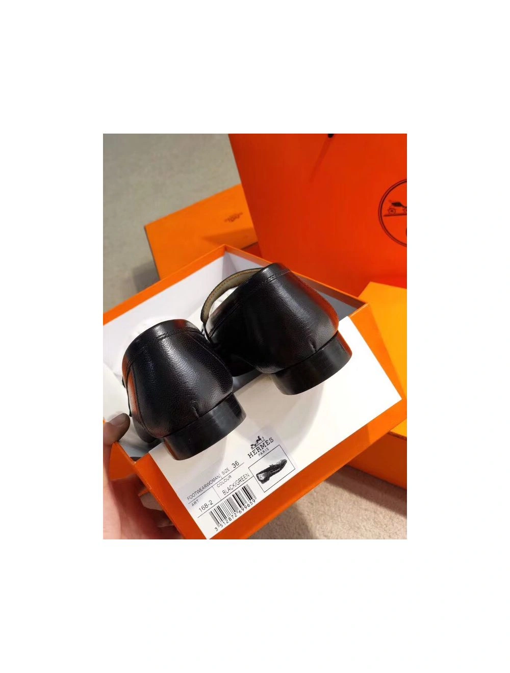 Hermes Royal Loafers In Black Calfksin