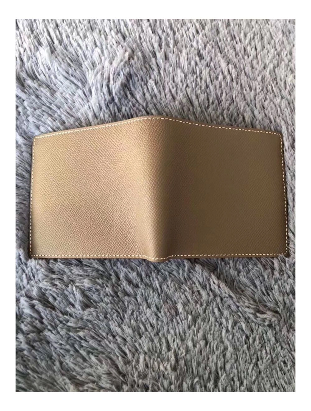 Hermes Taupe MC2 Copernic Compact Wallet