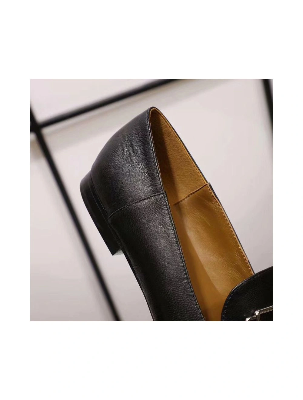 Hermes Time Loafers In Black Goatskin