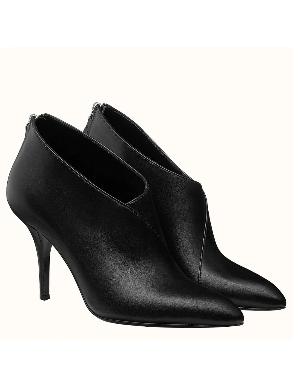 Hermes Virginia Ankle Boot In Black Leather