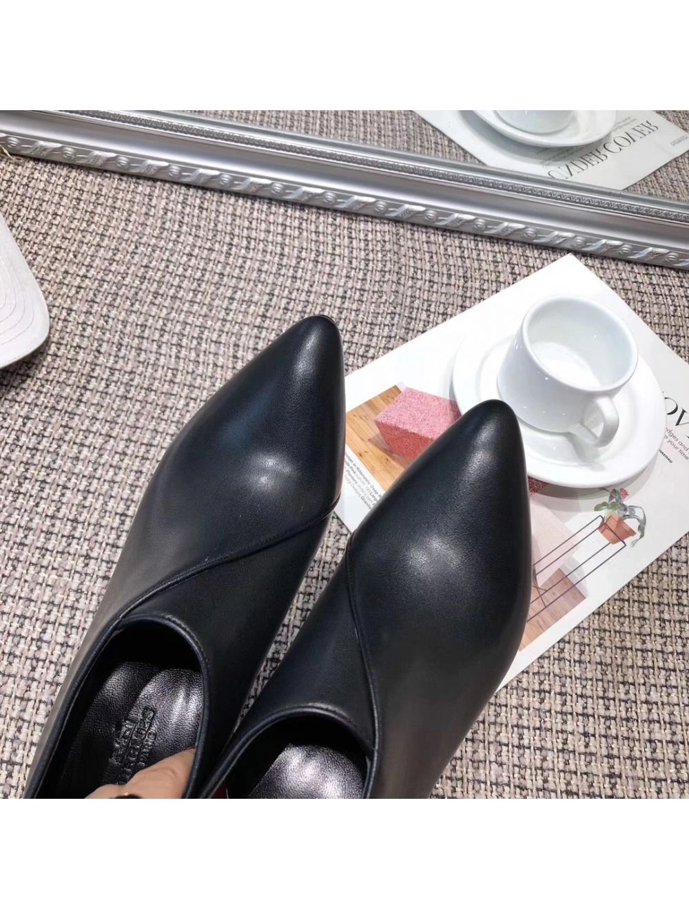 Hermes Virginia Ankle Boot In Black Leather