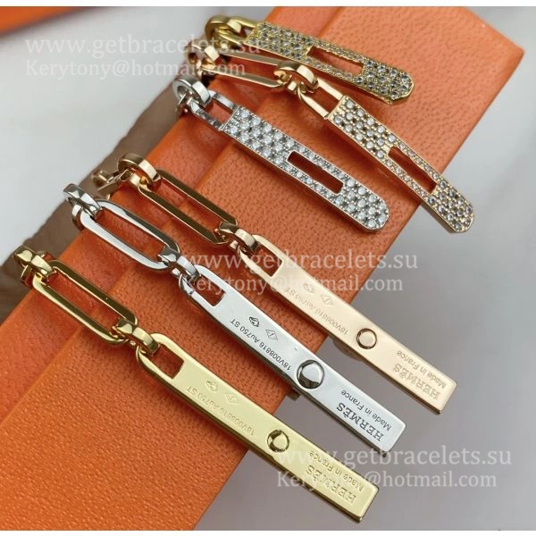 Hermes Women Kelly Chaine Bracelet With Diamonds Silver Yellow Gold Rose Gold Hot Selling Jewellery Online