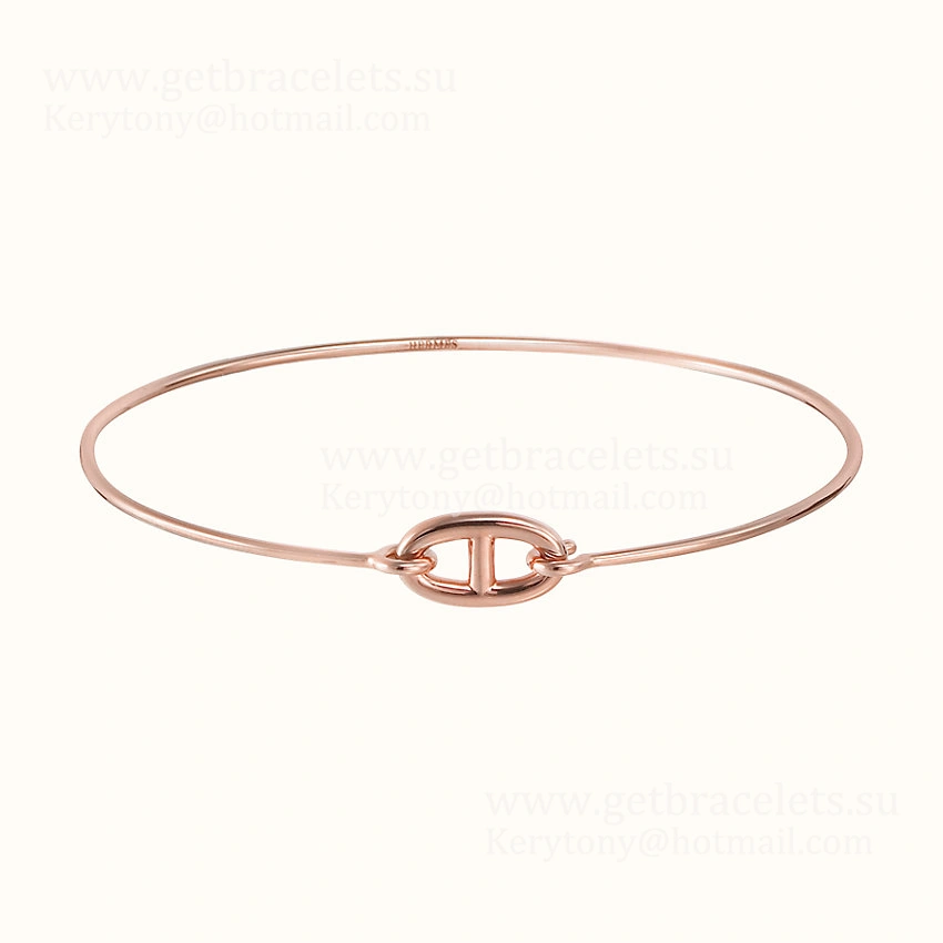 Hermes Women Ronde Bracelet Silver Rose Gold Yellow Gold Timeless Style