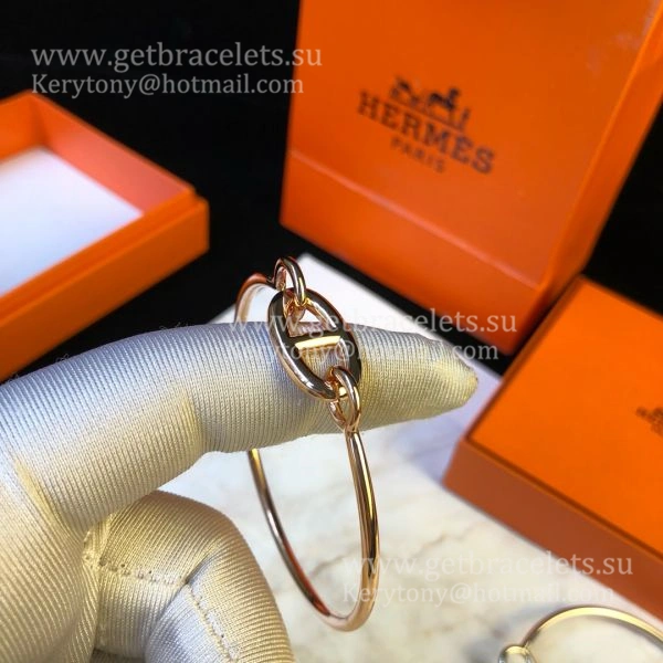 Hermes Women Ronde Bracelet Silver Rose Gold Yellow Gold Timeless Style