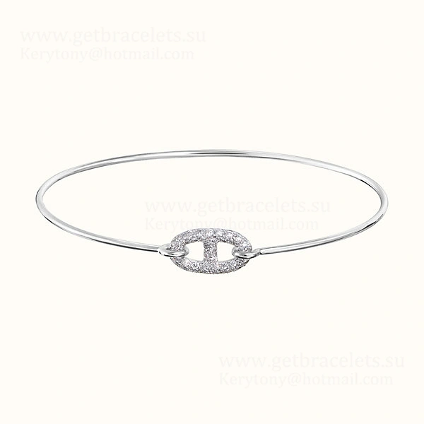 Hermes Women Ronde Bracelet With Diamonds Silver Rose Gold Yellow Gold Most Classic