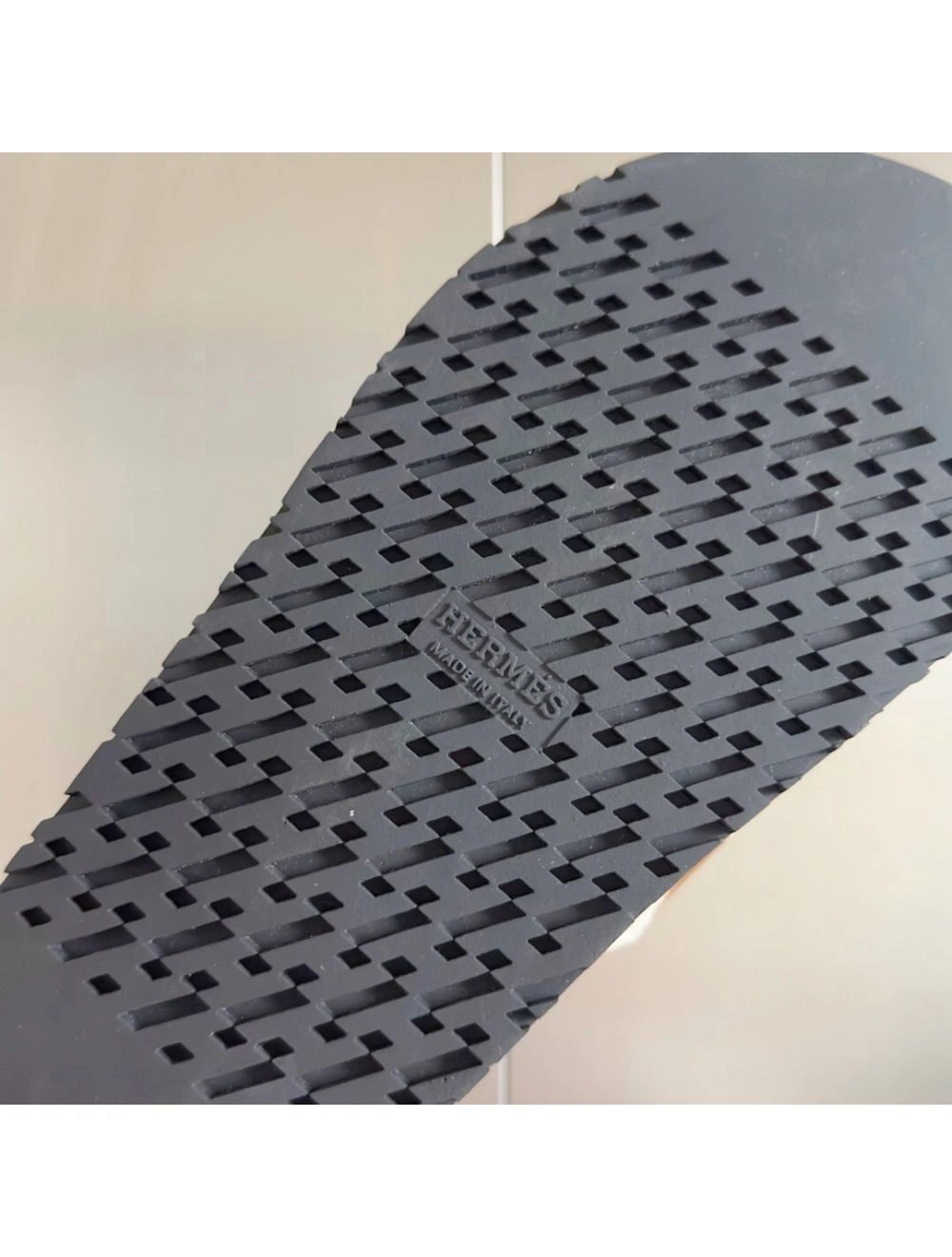 Hermes Women’s Chypre Sandals In Canvas with Brown Leather