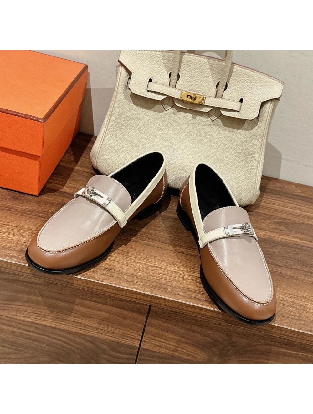 Hermes Women’s Destin Loafers in Multicolor Leather