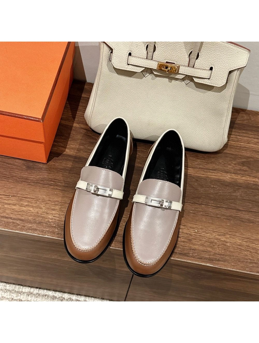 Hermes Women’s Destin Loafers in Multicolor Leather