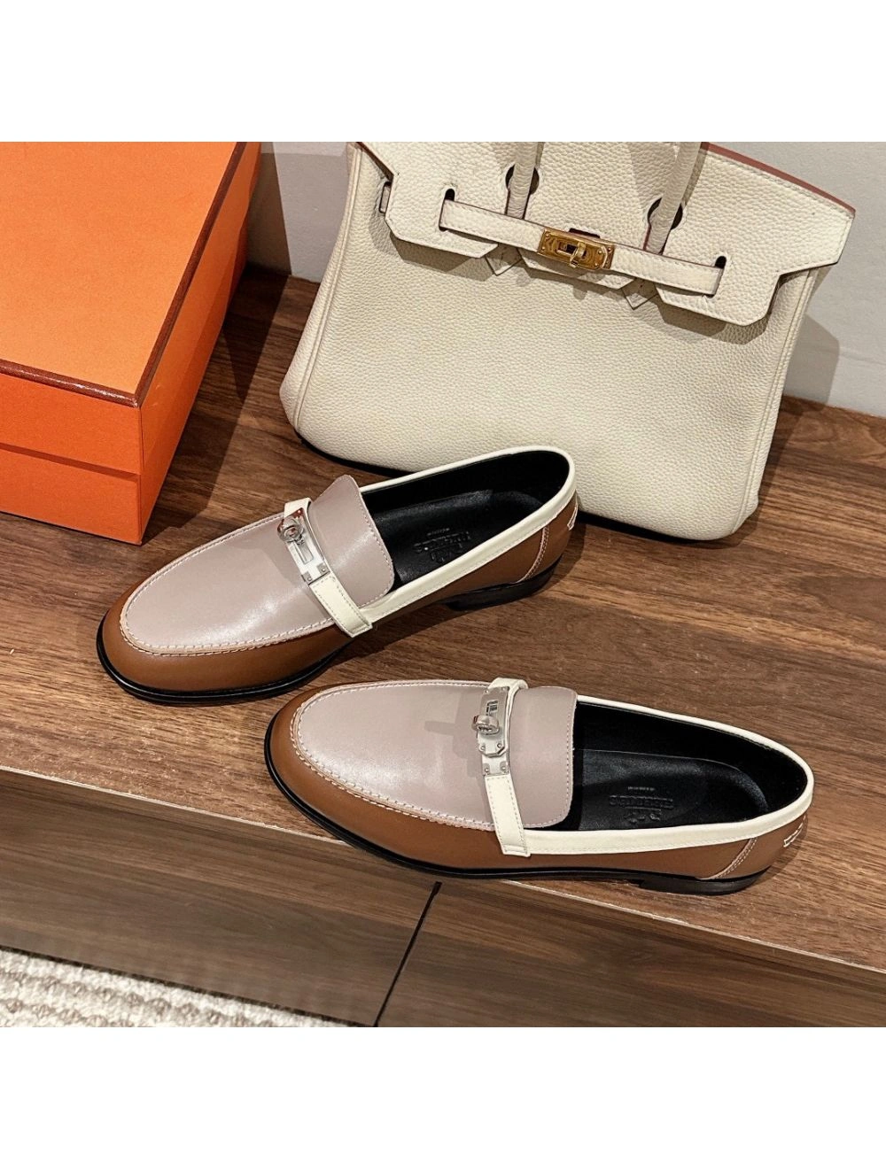 Hermes Women’s Destin Loafers in Multicolor Leather