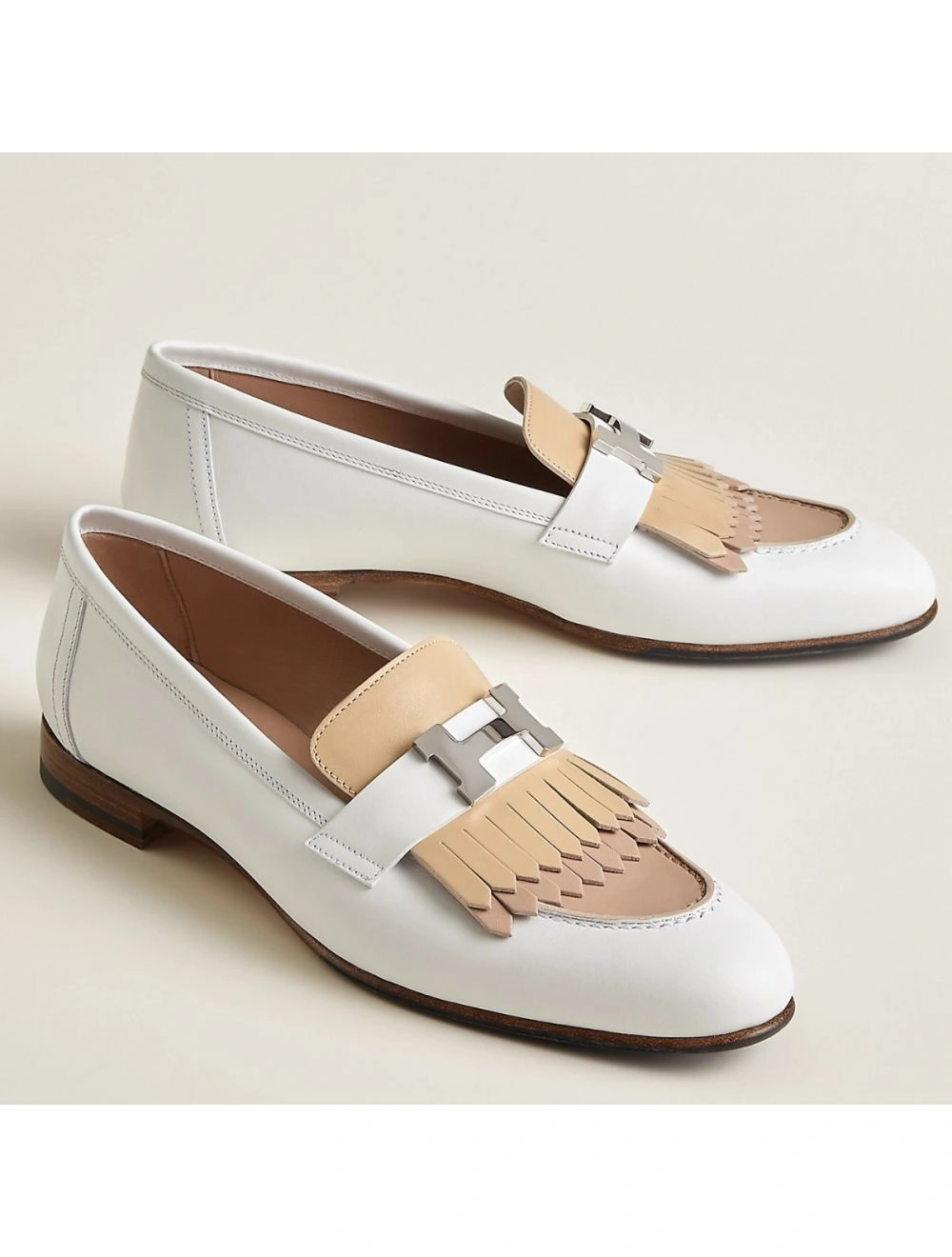 Hermes Women’s Royal Loafers in Multicolor Calfksin