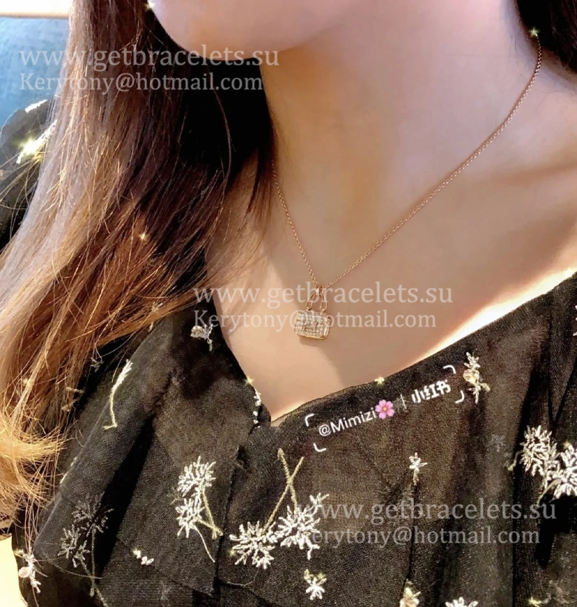 High End Hermes Constance Amulette Necklace With Diamonds Silver Yellow Gold Rose Gold