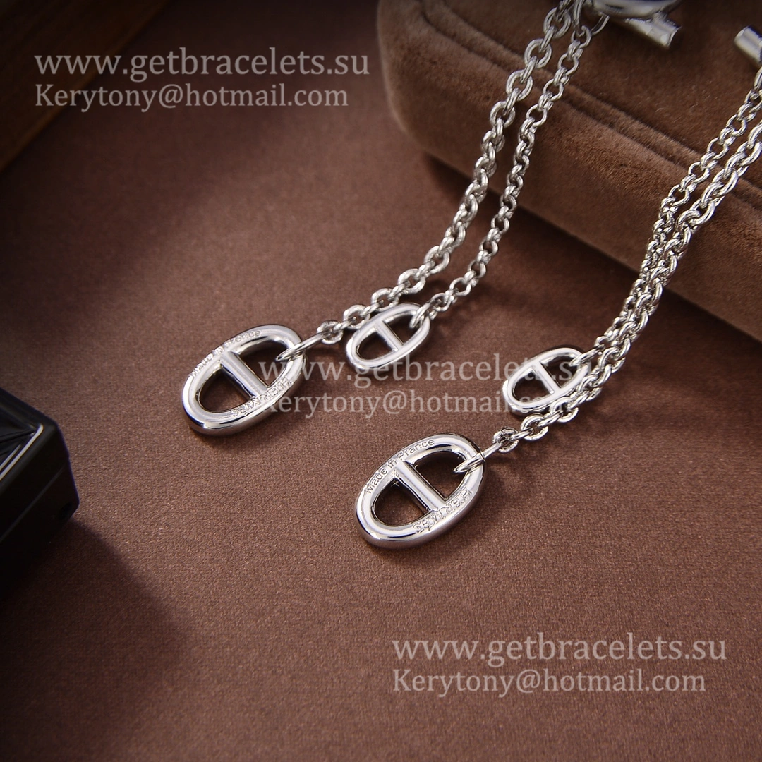 High End Hermes New Farandole Earrings in Sterling Silver