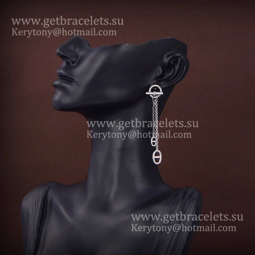High End Hermes New Farandole Earrings in Sterling Silver