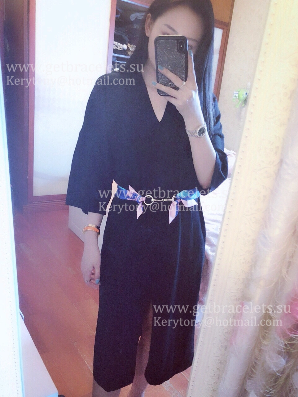 High Quality Hermes Mors Scarf Ring Buckle in Rose Gold